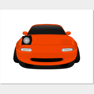 Miata lava orange Posters and Art